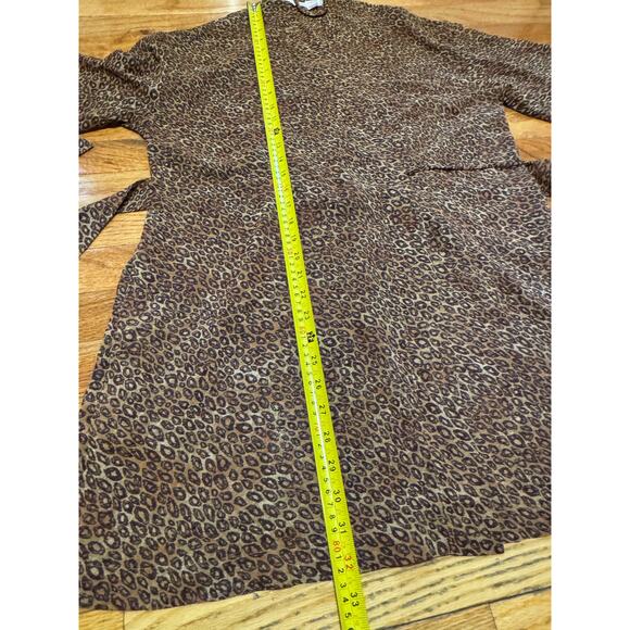 Victoria's Secret Animal Leopard Print SEXY Short pockets! Robe one Size S, M, L - Picture 13 of 13